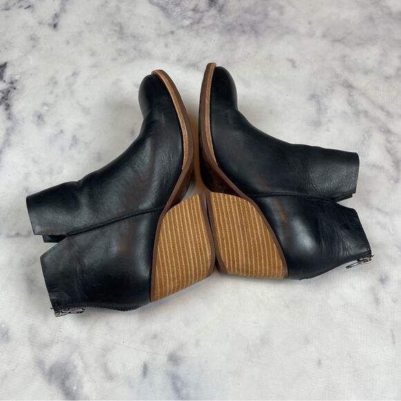 Kork-Ease Chandra Black Leather Ankle Booties - Picture 9 of 11